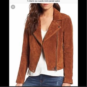 Blank NYC suede Moto jacket